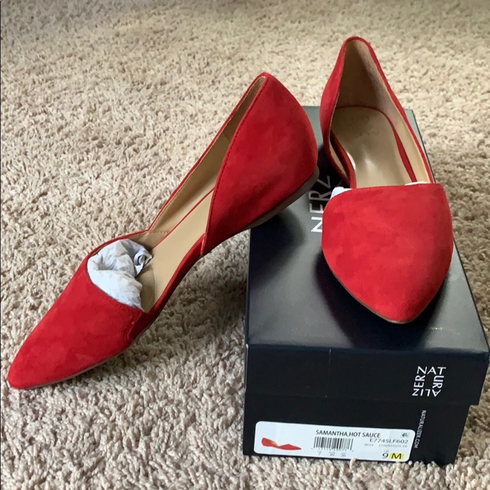 Brand New in box Holiday red flats by Naturalizer